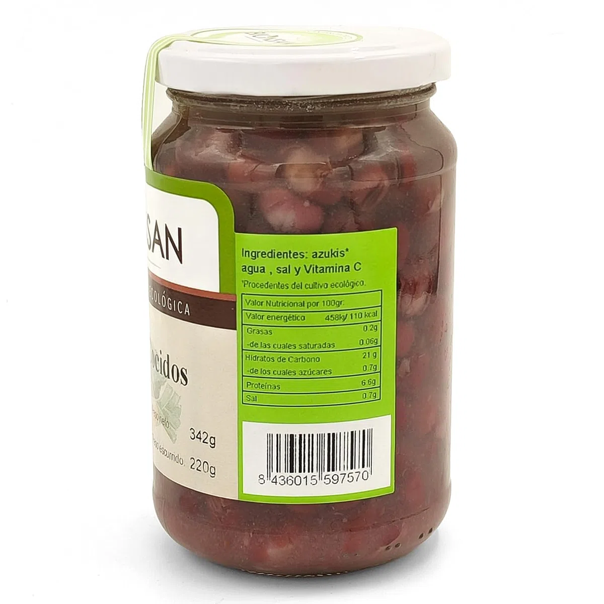 Azukis cocidos ecológicos Bionsan 220 gr | 4 x 220gr