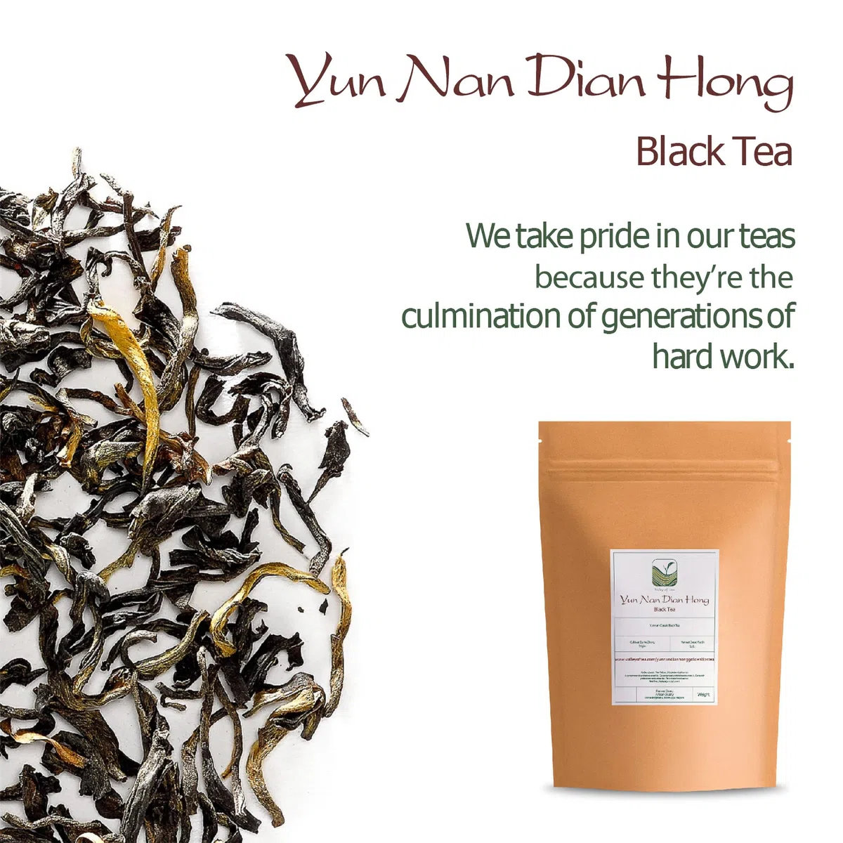 Yunnan Té Negro - Hojas Sueltas De Té - Golden Monkey - Golden Needle - Yun Nan Dian Hong Té Rojo