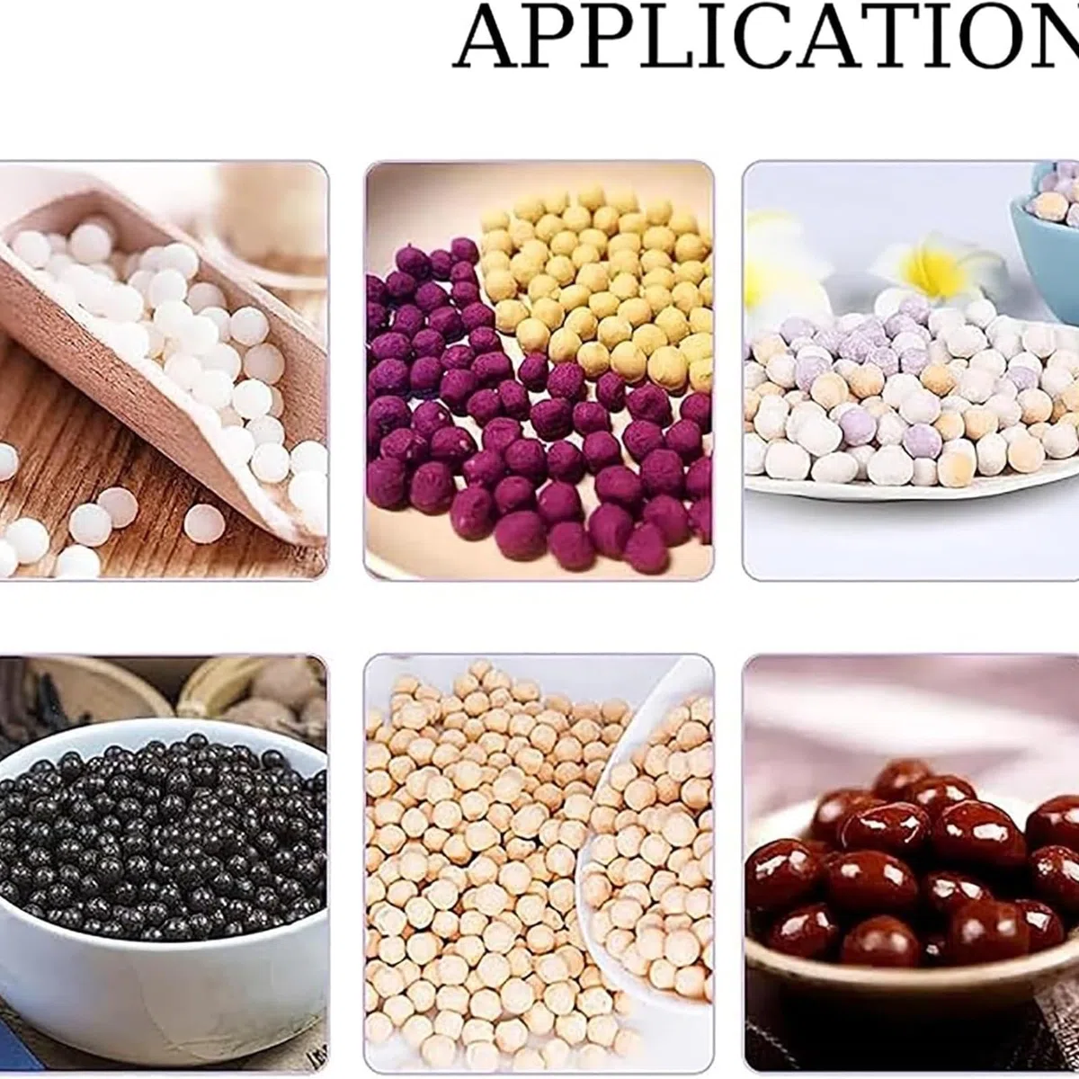 Kit manual ajustable para hacer bobas, prensa de perlas de tapioca de 3 a 12 mm con tabla rodante para té de burbujas casero, taro, bolas de camote