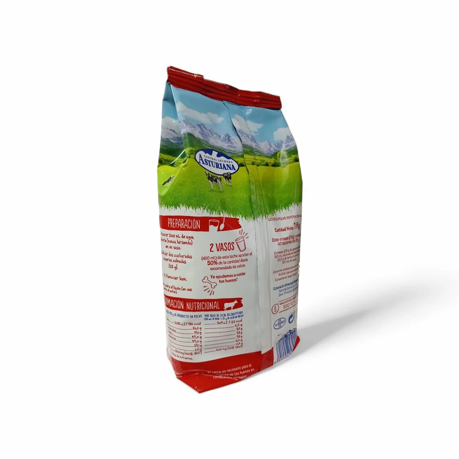 Central Lechera Asturiana Leche en Polvo Entera 1 kg – 100% Natural